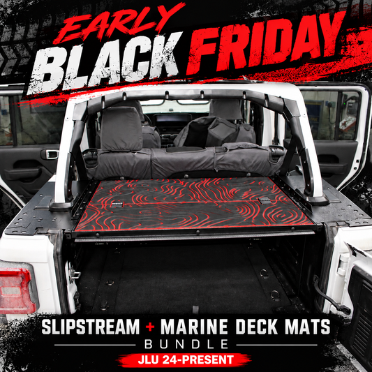 🔥 EARLY BLACK FRIDAY — $1,800 WITH CODE BFBUNDLE | Jeep JLU Slipstream + Marine Deck Mats (2024–PRESENT)