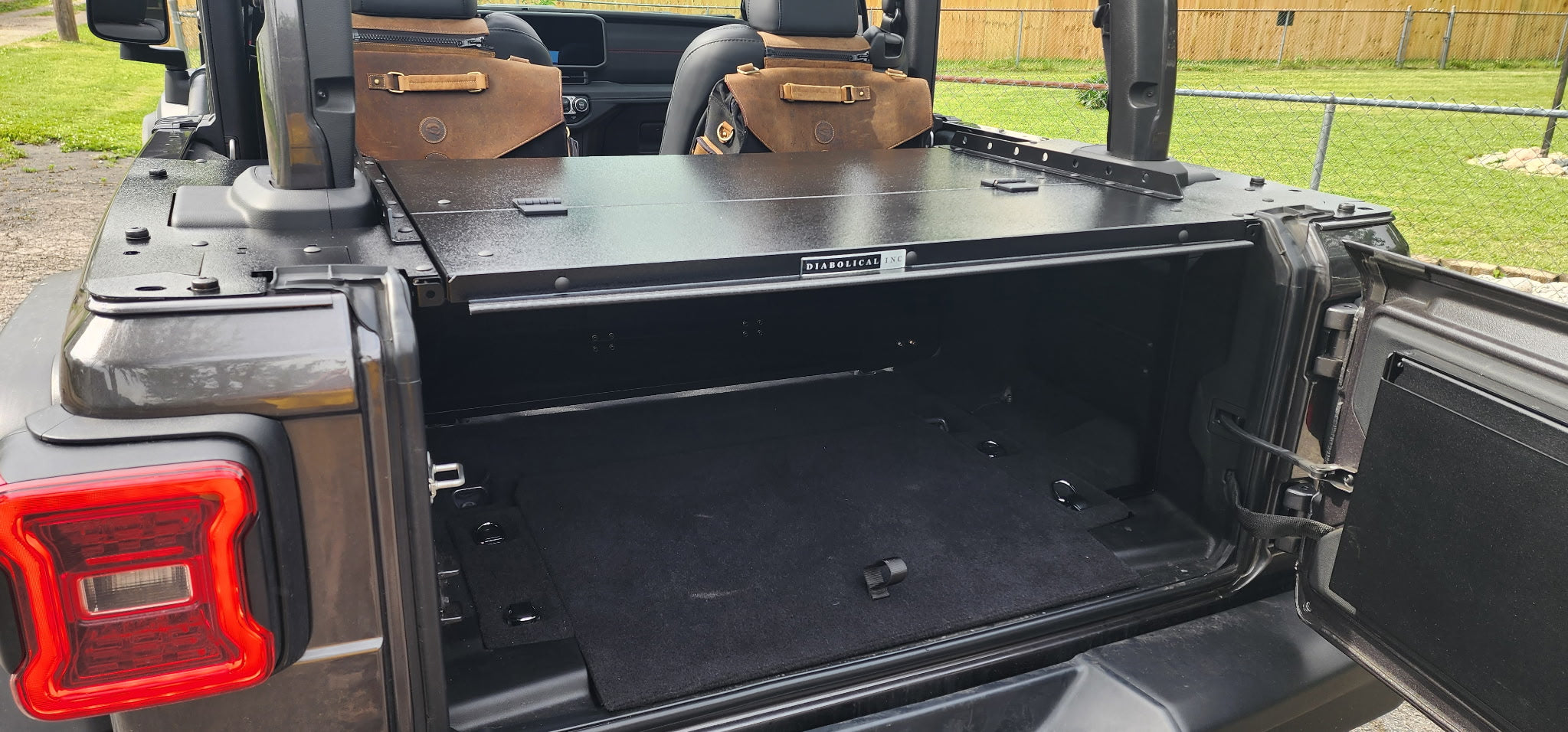Jeep Wrangler JL 2 Door Cargo Area Enclosure Diabolical Inc
