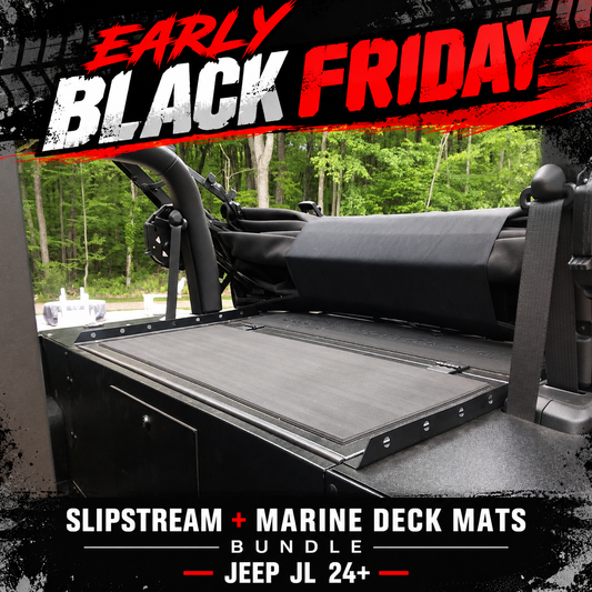 🔥 EARLY BLACK FRIDAY — $1,685 WITH CODE BFBUNDLE | Jeep JL 24+  Slipstream + Marine Deck Mats