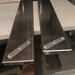 Product photo of the Rail Rack Accessory mount shelf in raw aluminum prior to painting or finishing. 