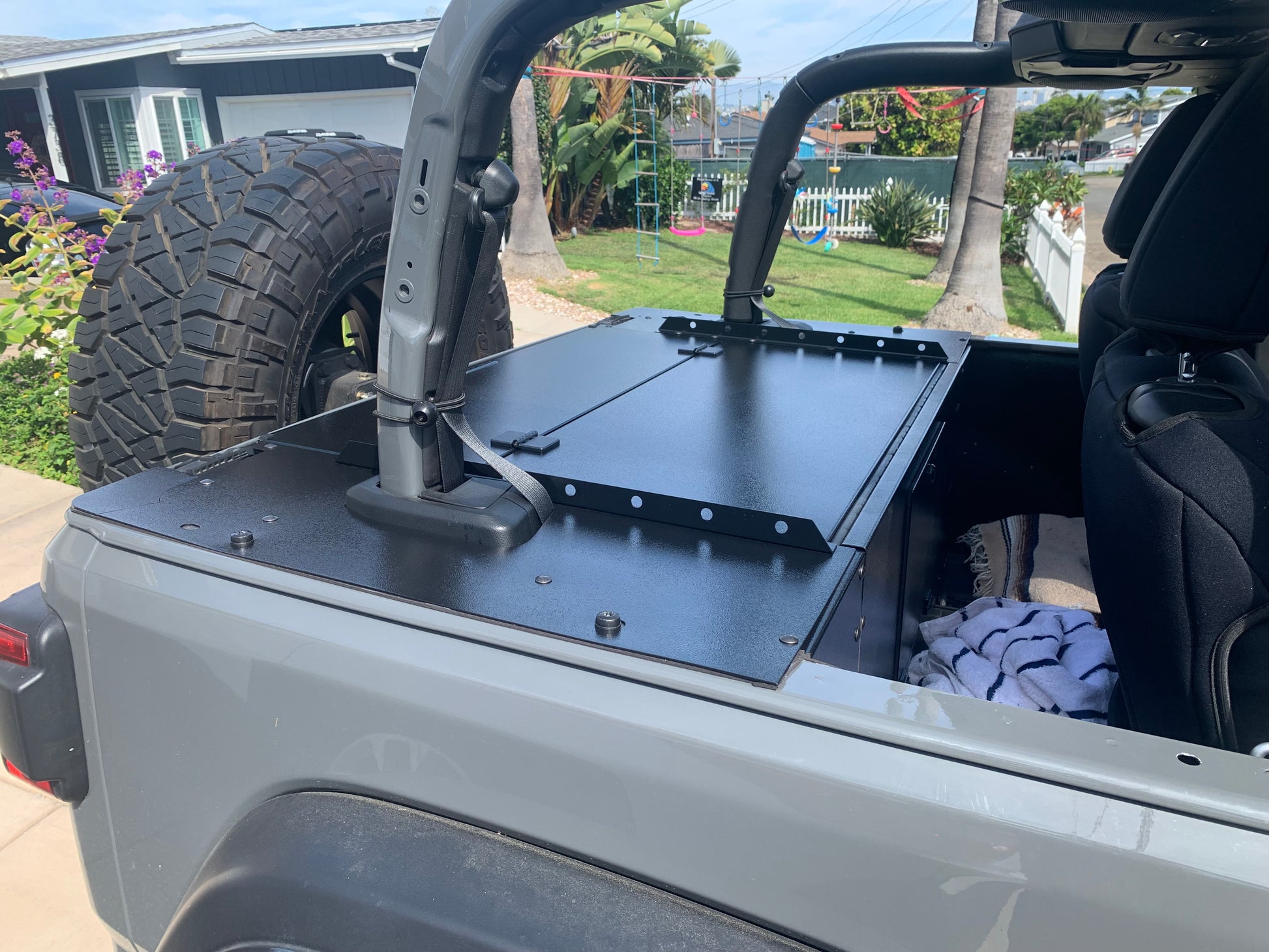 Jeep Wrangler JK 2 Door Cargo Security Enclosure & Deck