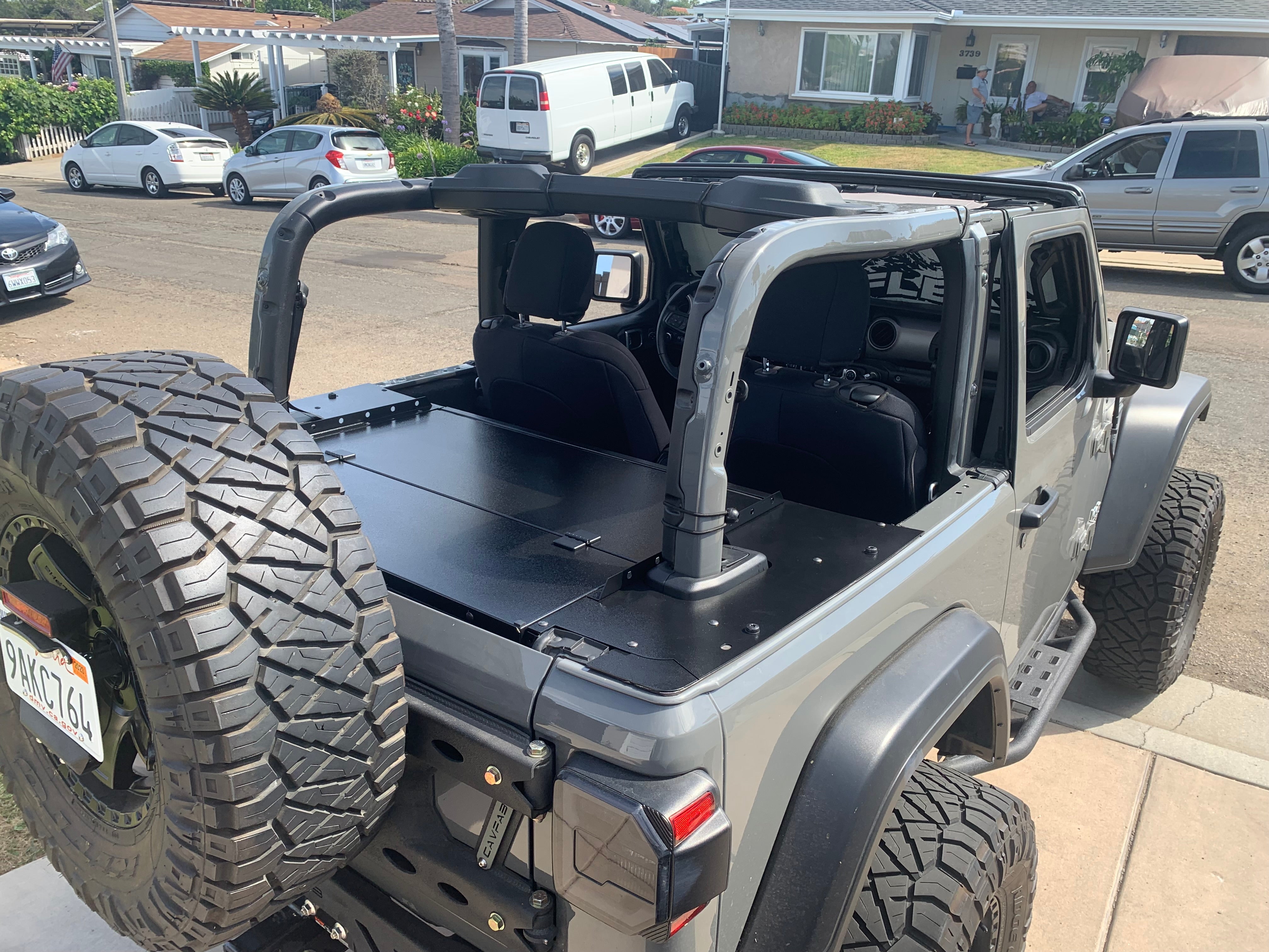 Jeep Wrangler JK 2 Door Cargo Security Enclosure & Deck