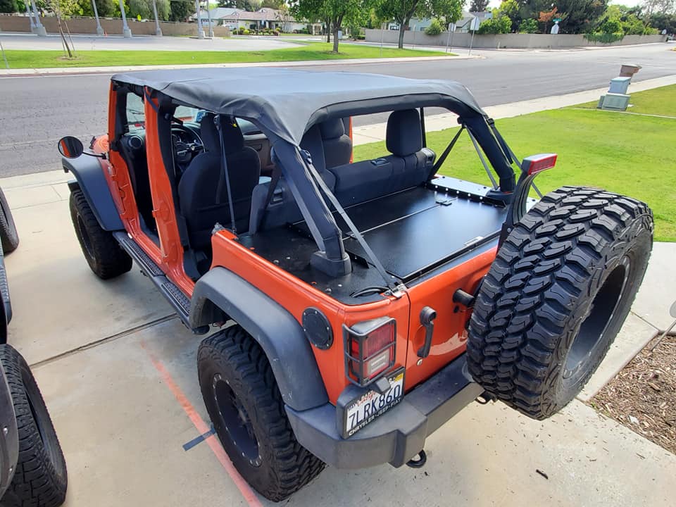 4 Door Jeep Wrangler JKU Cargo Security Enclosure System – Diabolical Inc