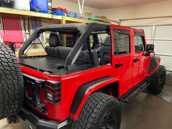 4 Door Jeep Wrangler JKU Cargo Security Enclosure System – Diabolical Inc